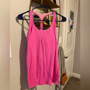 Lululemon Sports tank, Sonic Pink, Size M